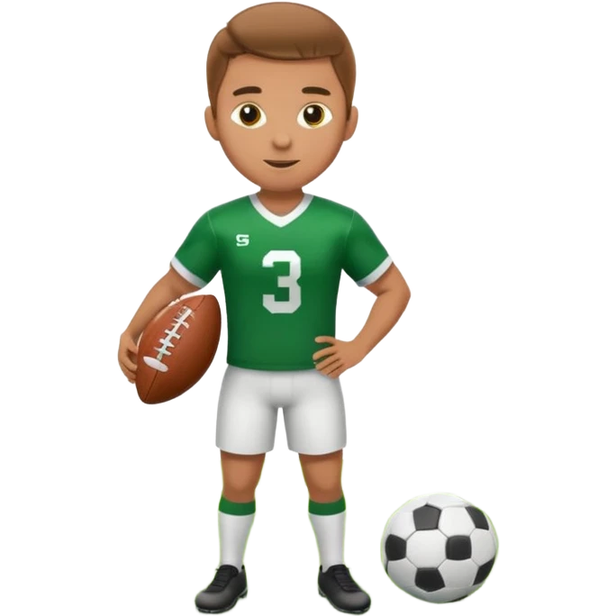 a football player in a match emoji