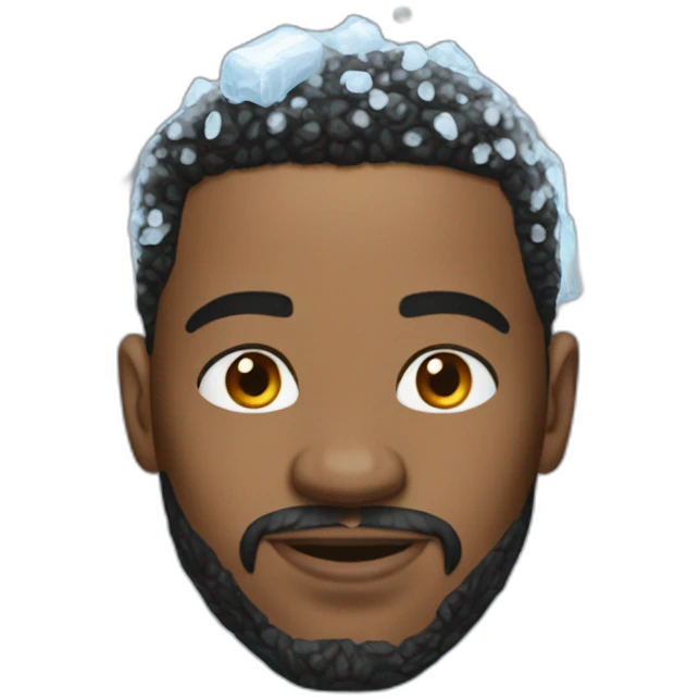 an ice-coated nba player emoji