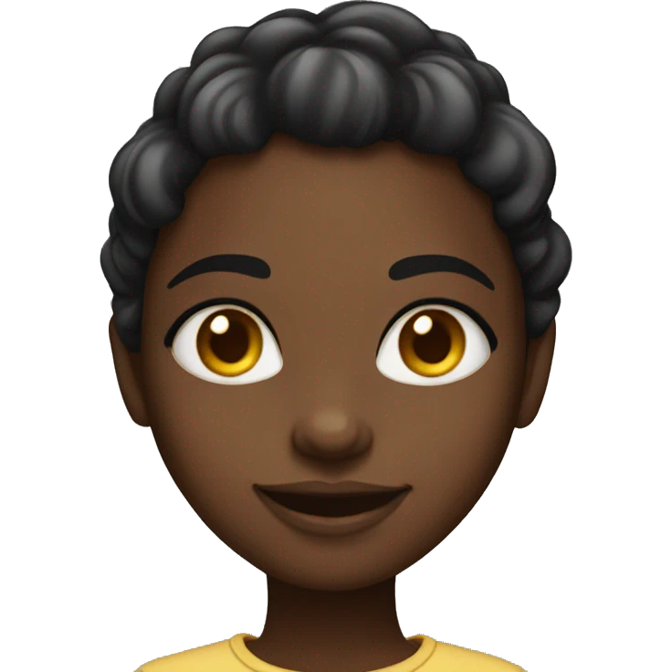 black girl smirk emoji