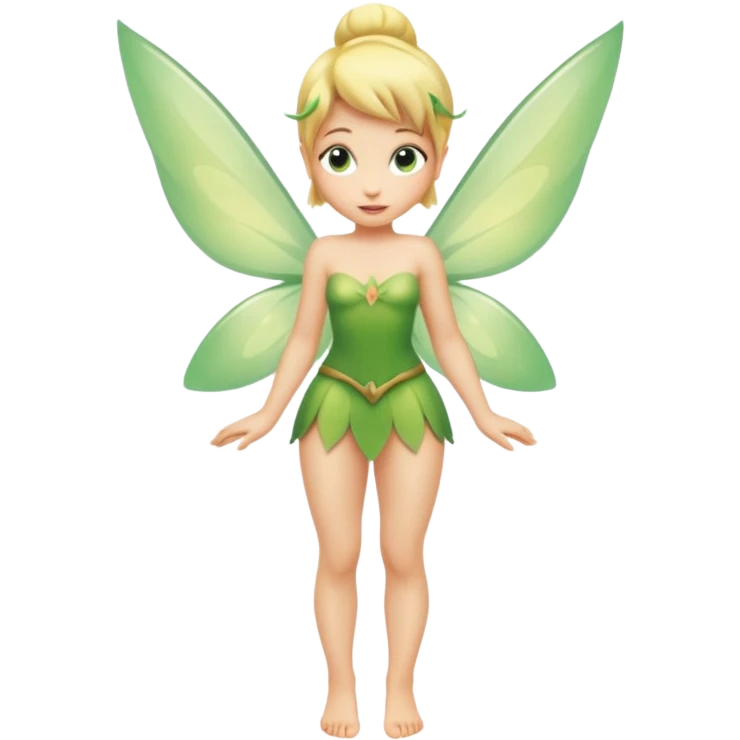 Tinkerbell, full body, naked emoji
