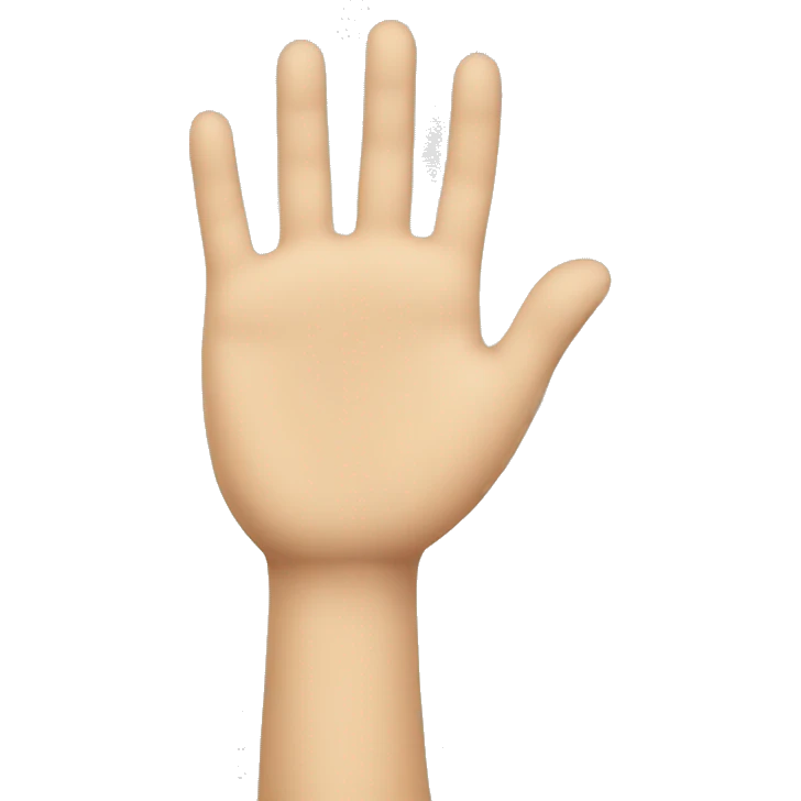 giving hand emoji