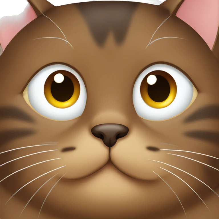 brown obese cat emoji