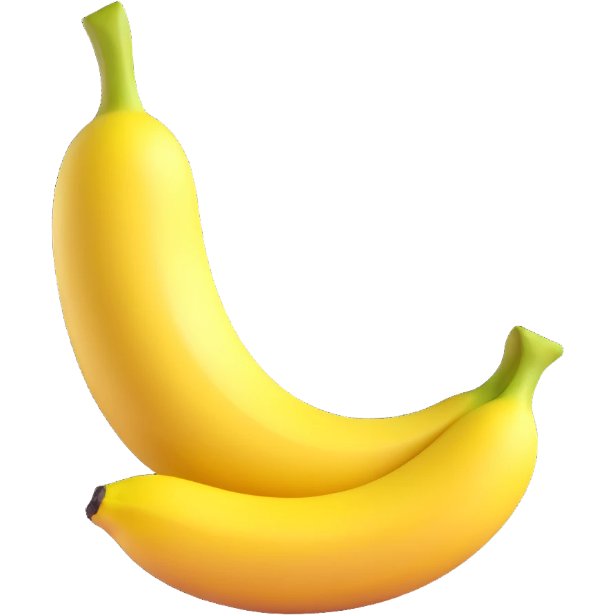 realistic banana half peeled emoji