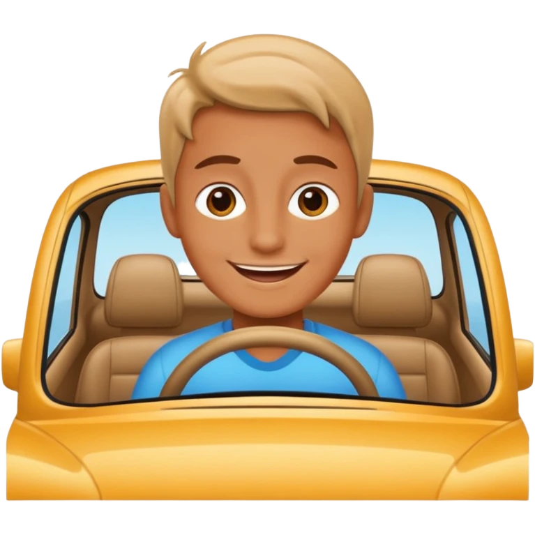du monde dans une voiture emoji