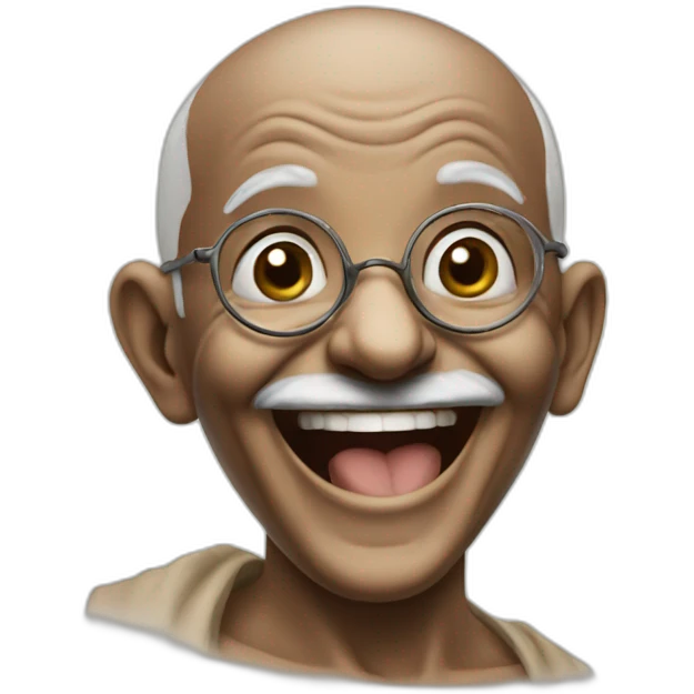 Laughing Gandhi emoji
