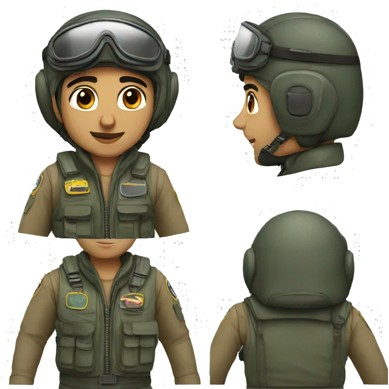arab pilot emoji