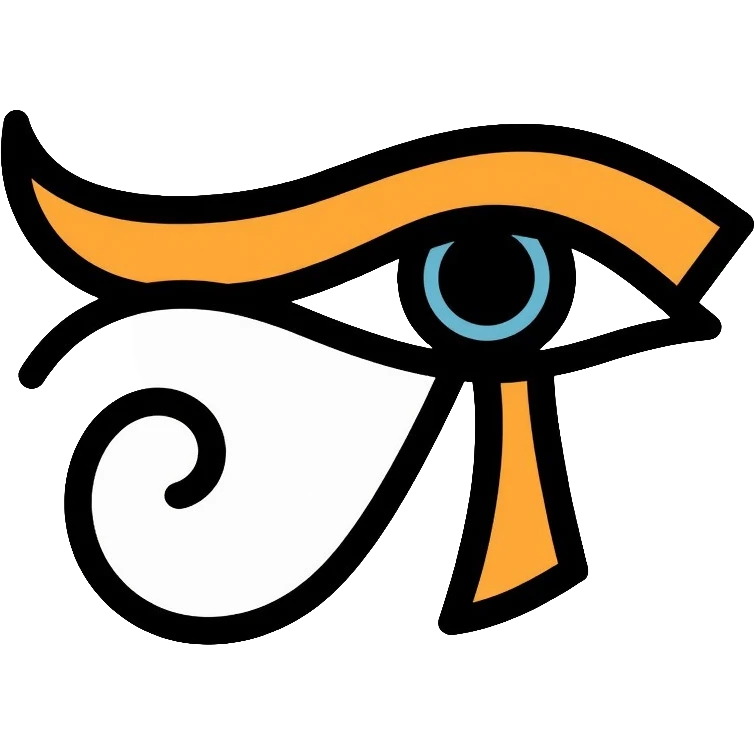 Ancient Egyptian Eye of Horus (Wadjet) symbol emoji