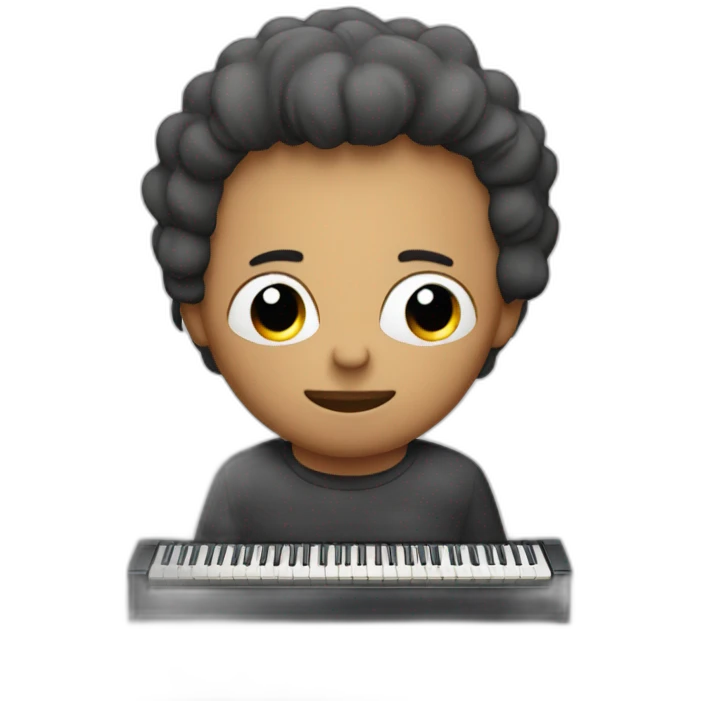 eddie the head playing piano emoji