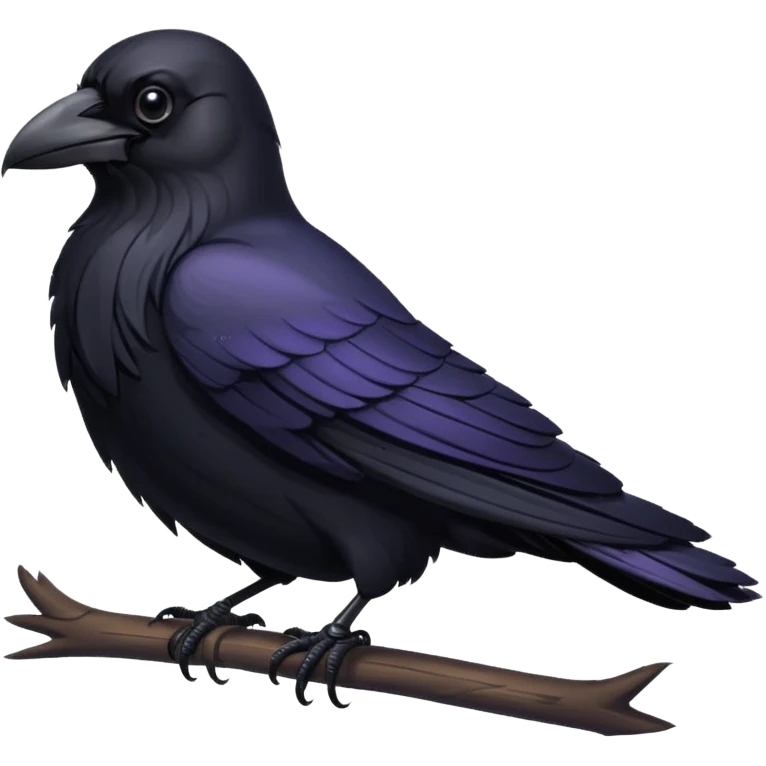 raven crow happy emoji