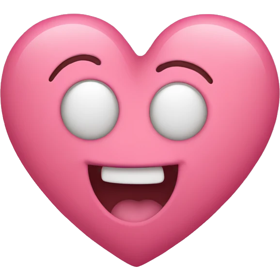 Pinky heart with smiley eyes emoji