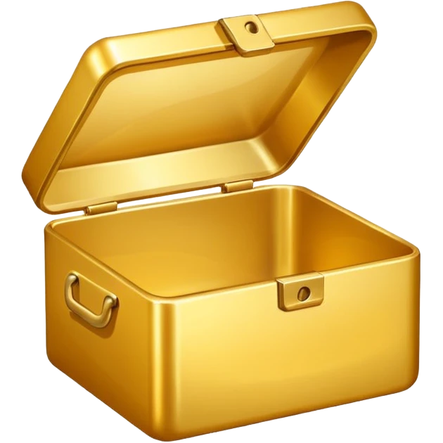 golden empty box emoji