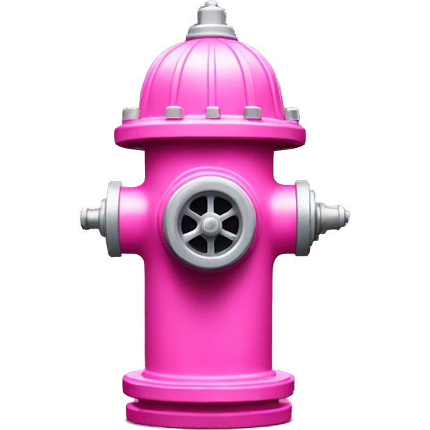Pink fire hydrant  emoji