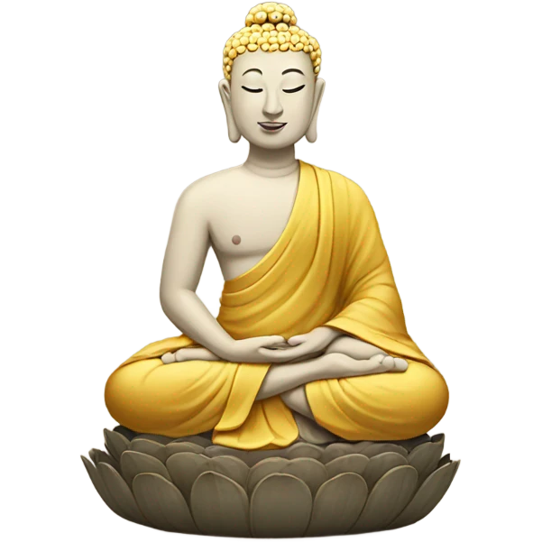 Buddha with a Chinese  emoji