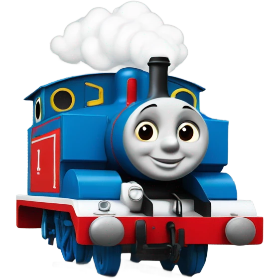 thomas the tank engine with president colors emoji