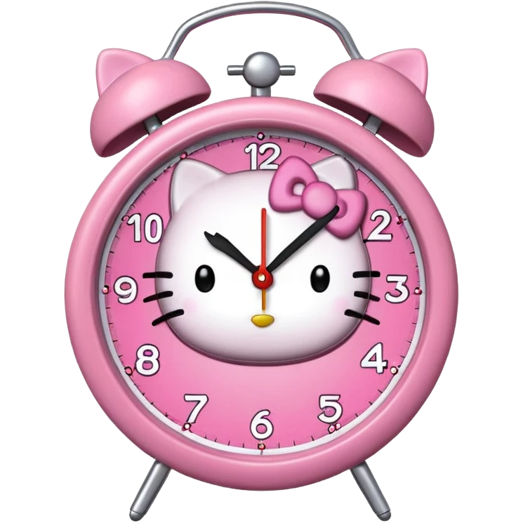 hello kitty clock it trend  emoji