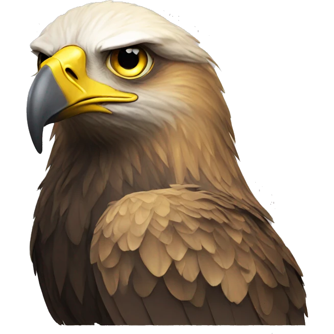 sad golden eagle emoji