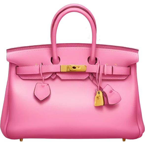 pink bag hermes birkin emoji