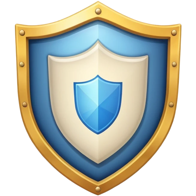 Ads policy represented by a document with a shield, symbolizing protection emoji