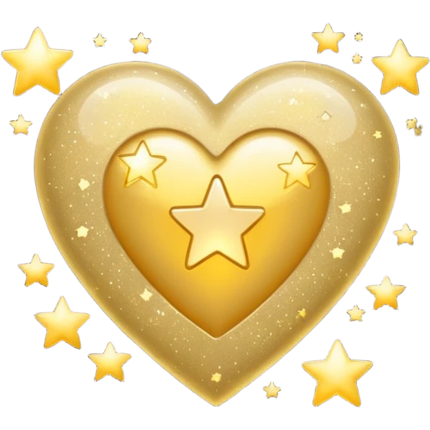 star-themed heart emoji
