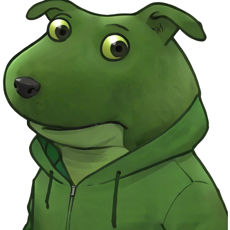 Dog wearing a hoodie emoji