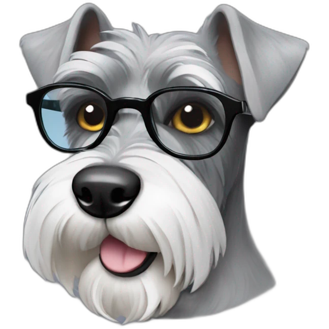 schnauzer-with-glasses emoji