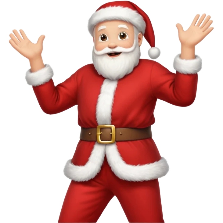santa claus dance applause emoji