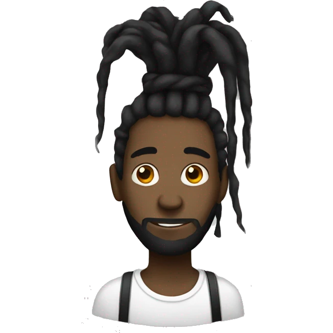black dreadhead emoji