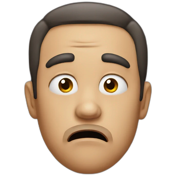 Disgusted emoji