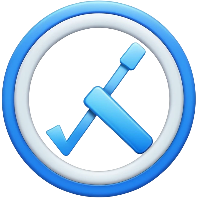 circular progress bar at 100% completion with checkmark emoji
