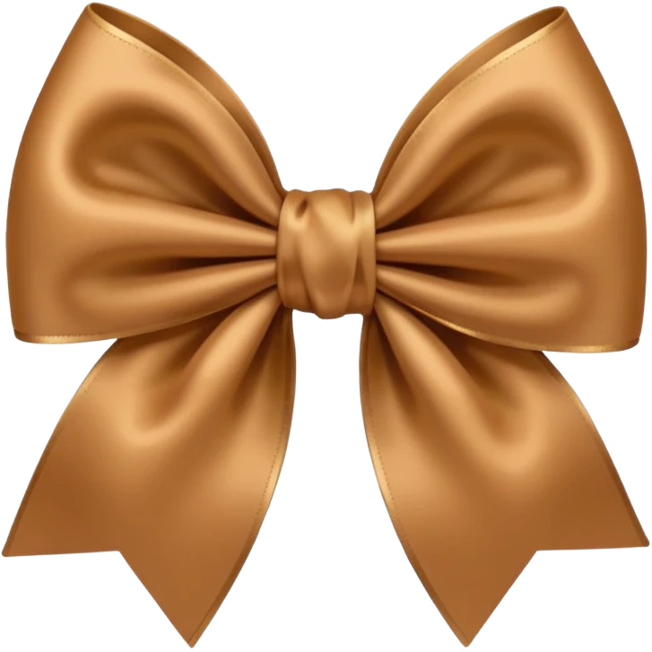 light brown bow emoji