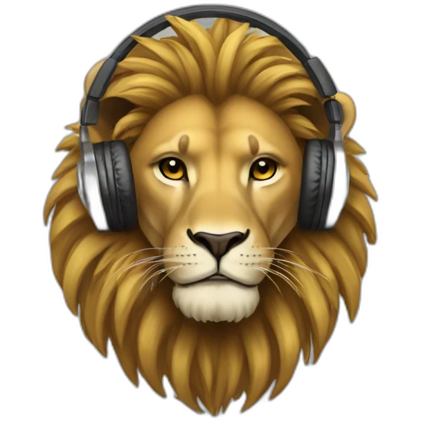 Dj lion emoji