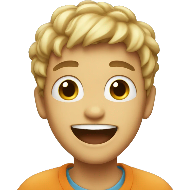 Happy crazy boy emoji