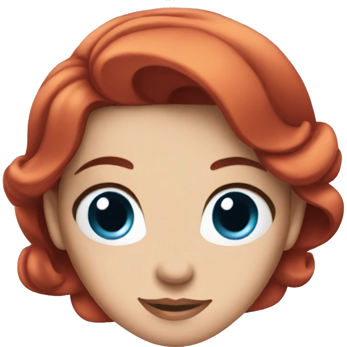 ariel with blue eyes emoji