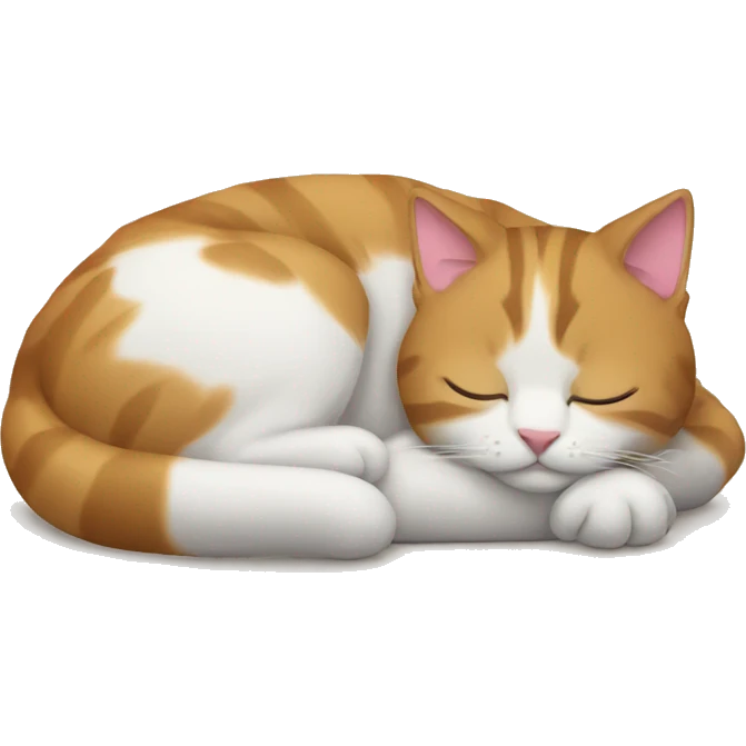 Cat sleeping emoji