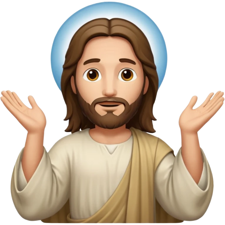 jesus open arms emoji