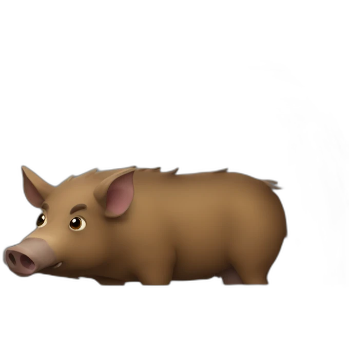 boar in the car emoji