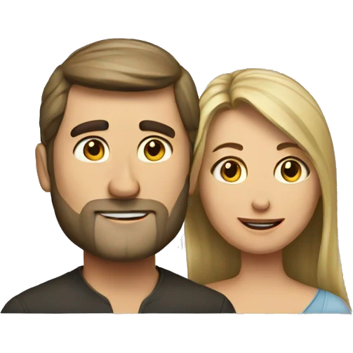 A man with his wife  emoji