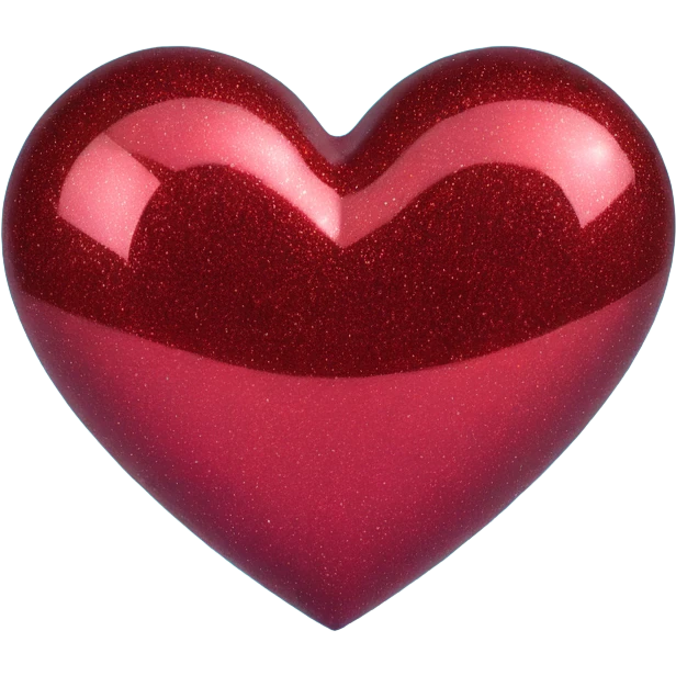 Dark red sparkly heart emoji