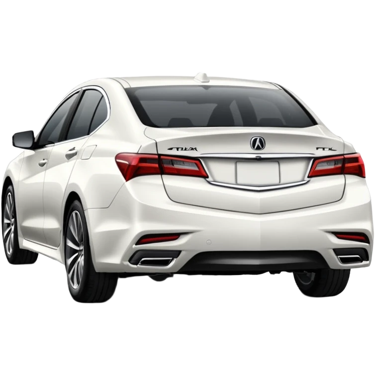 White acura TLX emoji