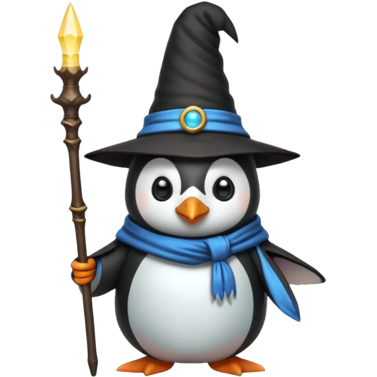 Penguin Wizard emoji