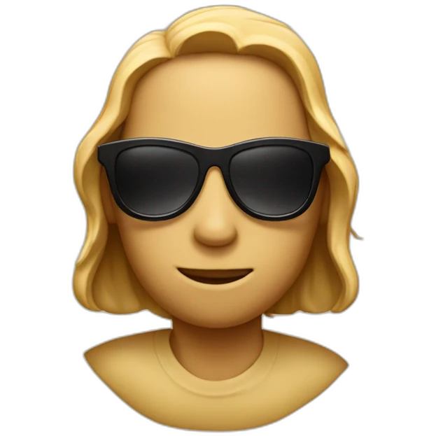 peanice with sunglasses on emoji