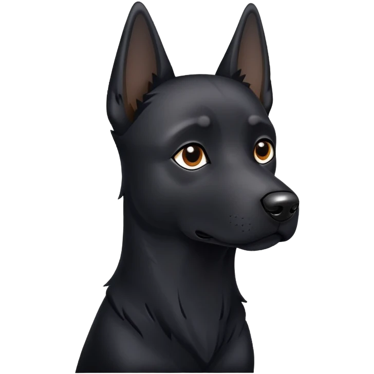 Black dog emoji