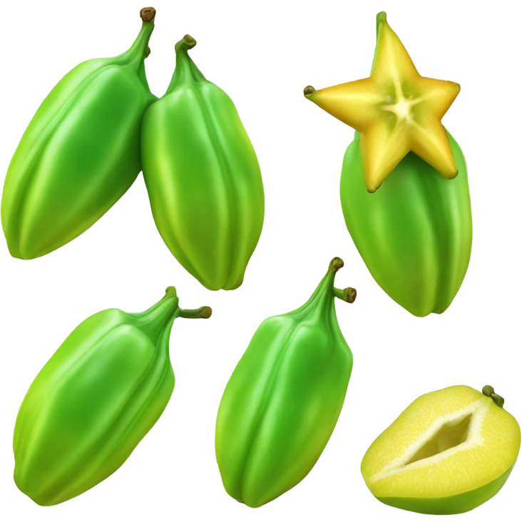 Star fruit  emoji