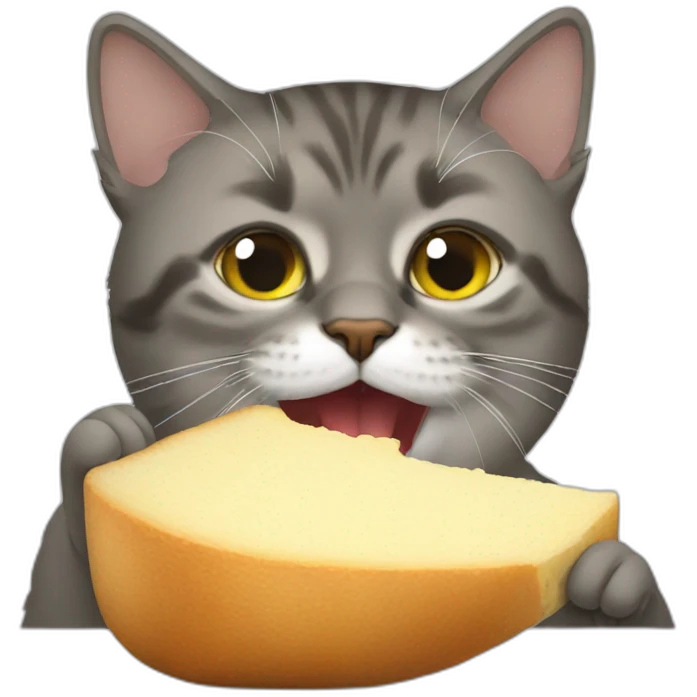 Cat eating Putin  emoji