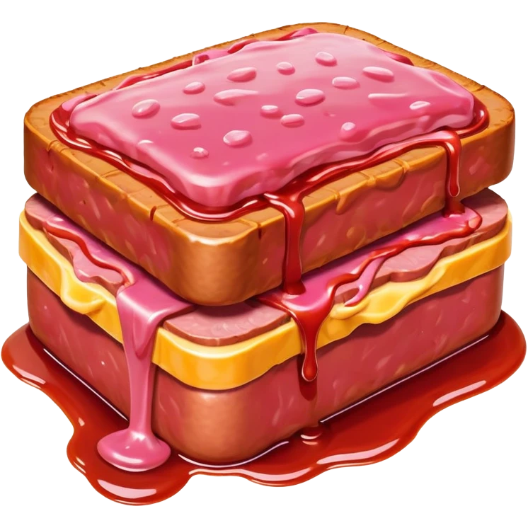  SPAM meat melted pink dripping sauce andy warhol emoji