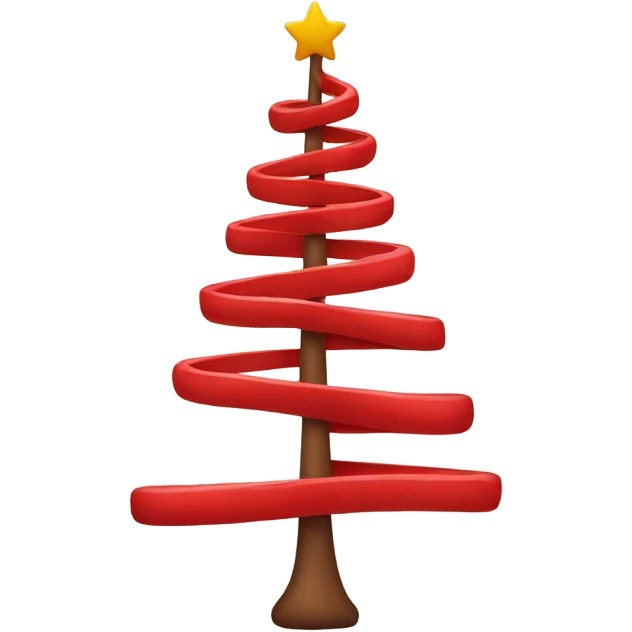 red christmas tree  emoji