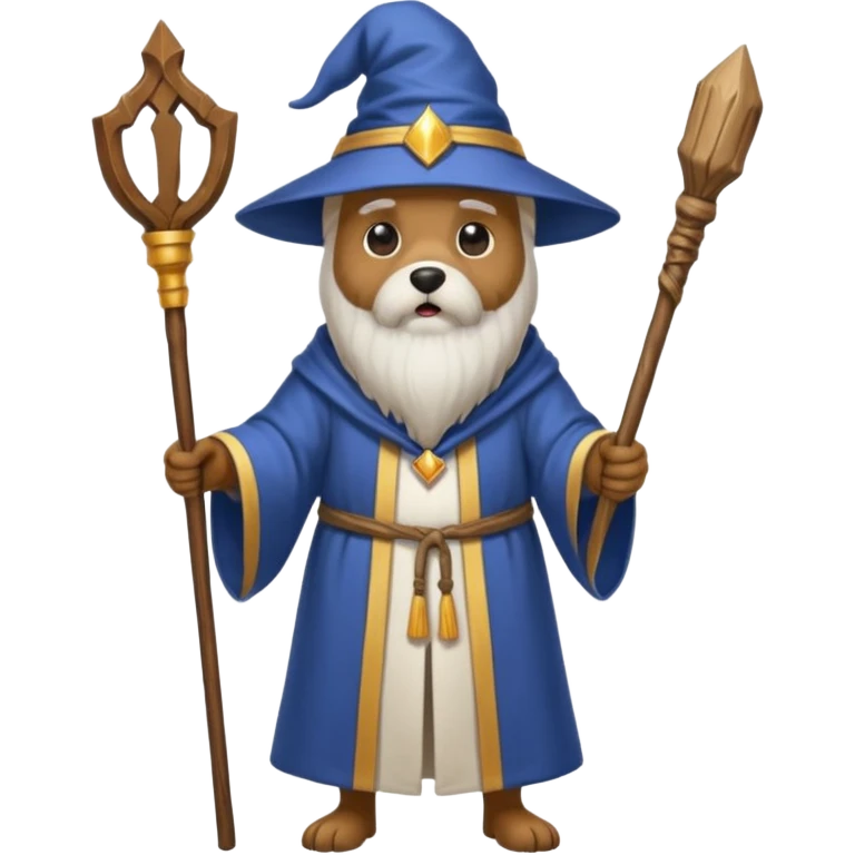 Dog wizard emoji