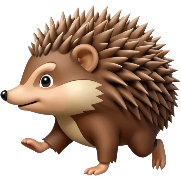 running hedgehog emoji