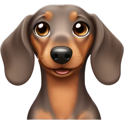 dapple dachshund being cute  emoji
