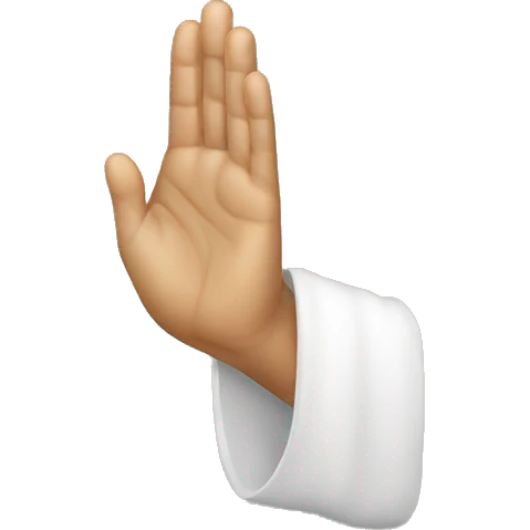 Orthodox christian hand blessing gesture emoji